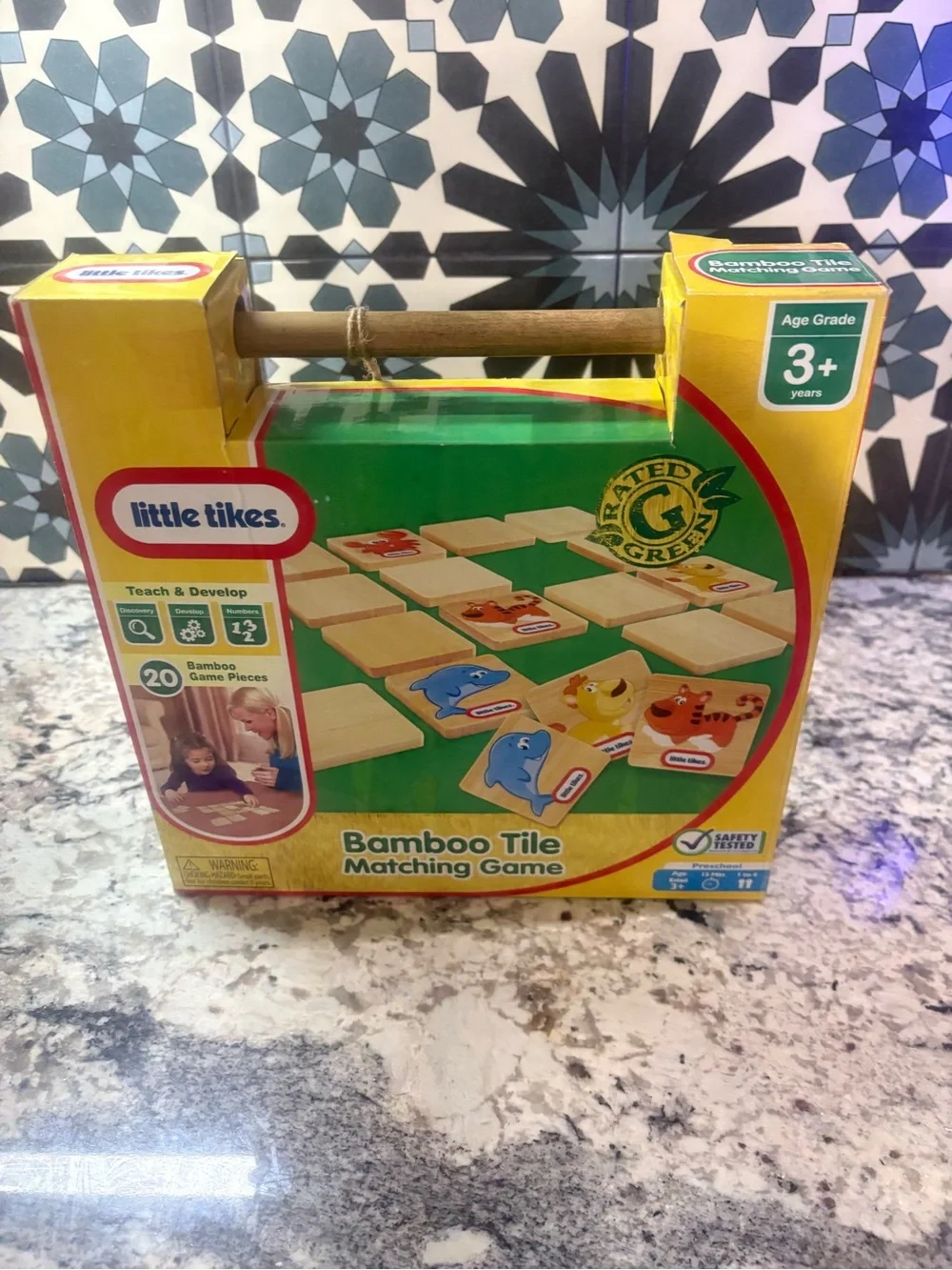 Little Tikes Bamboo Tile Matching Game - Yellow
